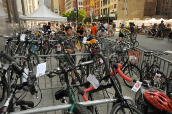 Transportation Alternatives will provide bike valet service at the Port Authority this spring. Photo: Asterisk611/Flickr