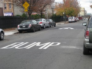 The city will no longer ask community boards for approval of speed bumps, Streetsblog has learned. File photo: Noah Kazis.