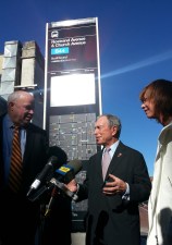 Then Mayor Mike Bloomberg and then-DOT Commissioner Janette Sadik-Khan with then-MTA Chairman and CEO Tom Prendergast. File photo: Stephen Miller