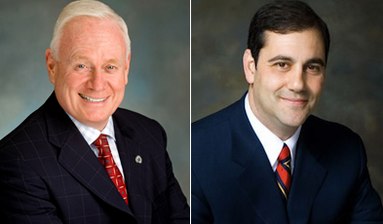 Senate Republicans Marty Golden and Andrew Lanza.