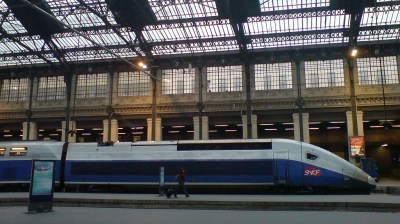 American passenger railroads will be able to save hundreds of millions of dollars annually by using trains designed to standard European specifications. Photo of France's TGV via Wikipedia