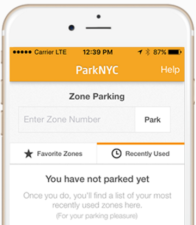 In Midtown Manhattan, motorists now have the convenience of paying for parking via the ParkNYC mobile app. Image: NYC DOT/Parkmobile