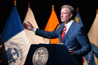 In his "State of the City" speech on Monday, Mayor de Blasio said he'd soon release a plan to address growing congestion in the city. Photo: NYC Mayor's Office