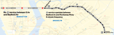 The MTA and DOT did not indicate any plans for busways on surface streets in a presentation to elected officials last week about the L train shutdown. Image: MTA
