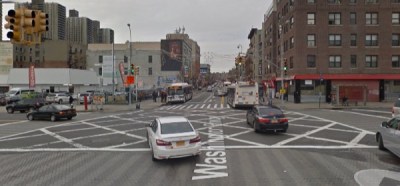 Jonatan Segura hit two people at 181st Street and Amsterdam Avenue in January 2016, killing Jorge Encarnacion. Image: Google Maps