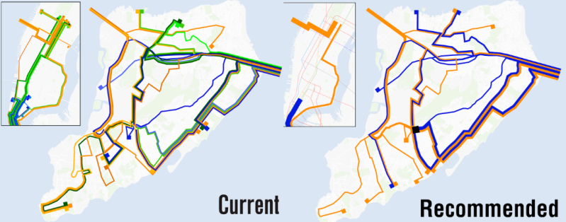 The MTA's plan will increase service frequency on key routes, simplify routes so buses make fewer turns, reduce the number of stops in both Manhattan and Staten Island. Image: MTA