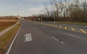 Queens CB 11 chair Christine Haider says Northern Boulevard needs all this asphalt to move cars. Photo: Google Maps