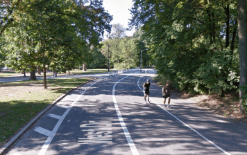 The approximate location where a driver critically injured a 51-year-old jogger this morning. Photo: Google Maps