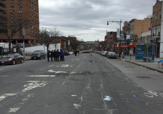 Looking west on 9th Street from Fifth Avenue, the site of Monday's crash. Photo: Park Slope Neighbors
