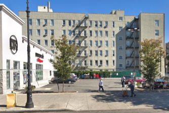 This suburban-style Duane Reade is one reason a bi-directional bikeway on Dyckman’s north side is a terrible idea. Image: Google Maps
