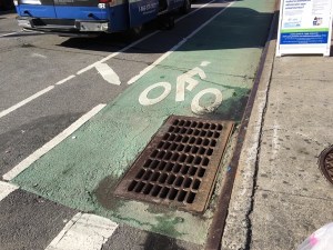 DOT might trim Dyckman Street’s narrow bike lanes to make room for drivers to double-park. Seriously. Photo: Brad Aaron