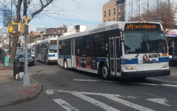 Extreme bus bunching is still a problem on so many lines. Photo: Travis Eby/Twitter