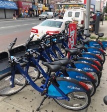 A cache of dockless Citi Bikes on Webster Avenue by Fordham Road. Photo: Ben Fried