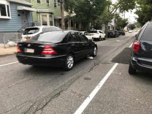 Speed demon: On Van Duzer Street in Staten Island, the city's "speed cushions" do not deter drivers. Photo: Gersh Kuntzman