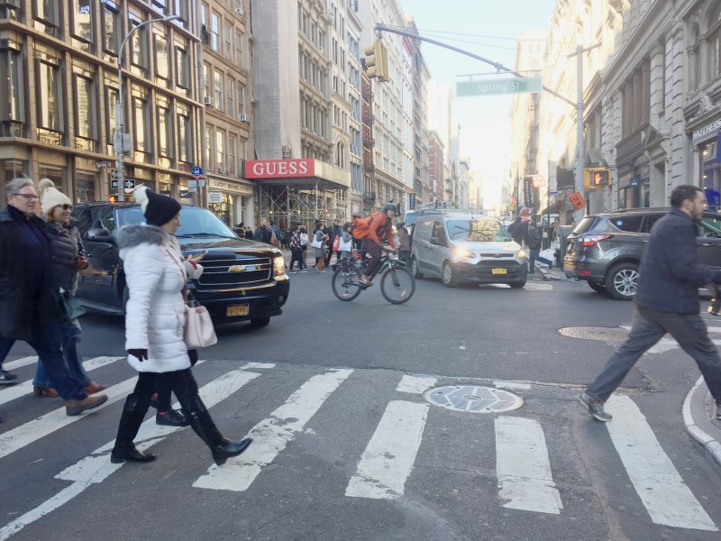 Pedestrians need help. It may be on the way. Photo: Isaac Blasenstein