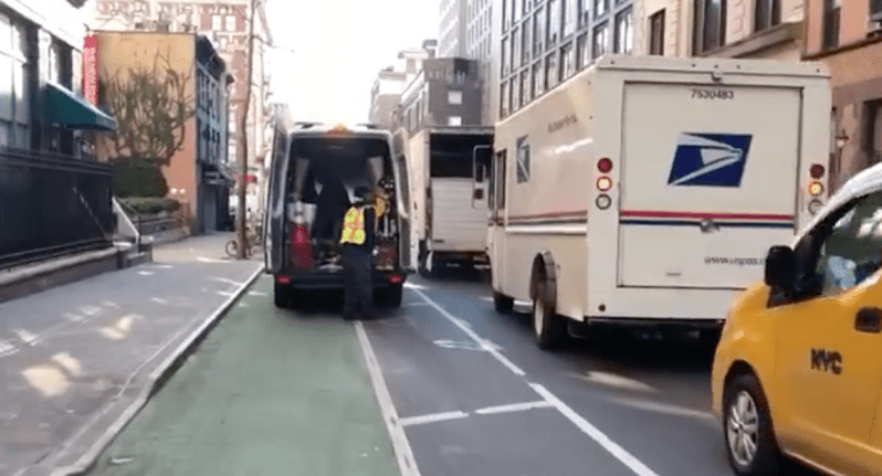 Turns out, this worker was doing his job.