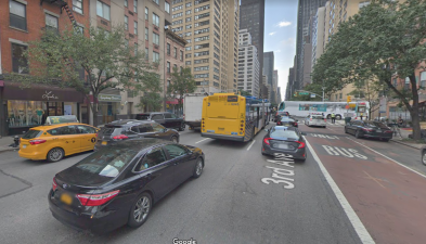 What the mess of Third Avenue at 37th St. typically looks like. Photo: Google