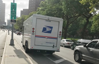 U.S. Postal Service drivers have no respect for vehicle rules. Photo: Gersh Kuntzman