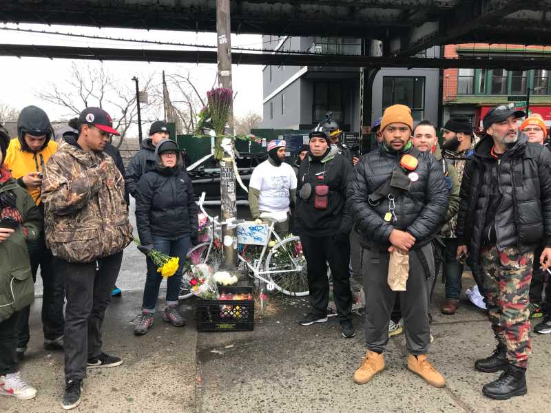 Cyclists mourned one of their own earlier this year when Aurilla Lawrence was killed. Road fatalities are up so far this year. Photo: Julianne Cuba