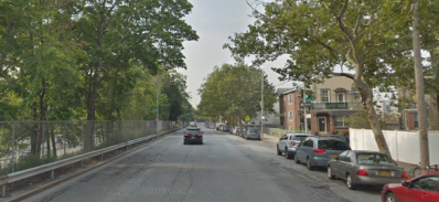 A protected bike lane on Seventh Avenue in Bay Ridge could eliminate speedway conditions on the wide roadway. The neighborhood will not get them. Photo: Google