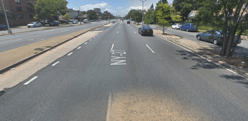 The scene of the crash. Photo: Google