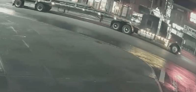 This is the truck that allegedly was driven into Linda Douglas on April 3. Photo: NYPD