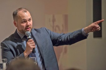 Council Speaker Corey Johnson defended his call for mayoral control of the MTA. Photo: Jeff Reed