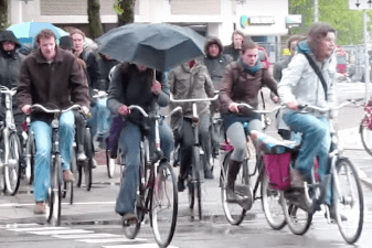 How did Amsterdam become the world's cycling capital? Hint: It wasn't because the Dutch have such great weather. It's about road diets and the elimination of parking.