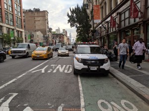 Here's why you can't trust cops to do bike lane enforcement. File photo: Dan Miller