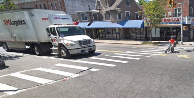 Here's the intersection of E. Fifth St. and Church Avenue where a pedestrian was struck. He later died from his injuries. Photo: Google