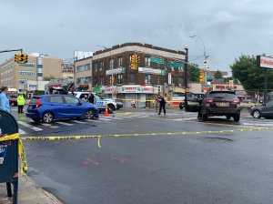 The dangerous intersection of Coney Island Avenue and Church Avenue, where a driver hit and killed a 49-year-old woman in 2019. It is in the 40th Council District. Photo: Zainab Iqbal.