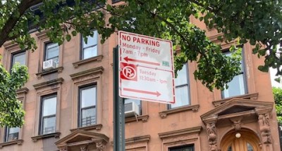 A street sign in Brooklyn declares no parking to accommodate a loading zone. This sign was removed on account of push-back by car owners. Photo: Kings County Politics