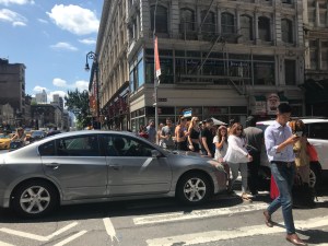 Chaos on Sixth Avenue leads to crashes and death. Photo: Julianne Cuba.