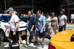 Pedestrians are left to fend for themselves. Photo: Bess Adler