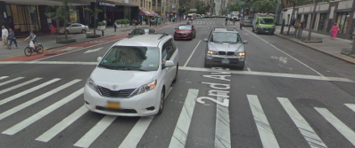 DOT won't fill in the last remaining gap of the Second Avenue bike lane between 43rd and 34th Streets until next year.