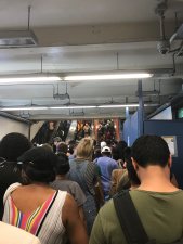 Broadway Junction, where the escalators often break as one did here last July, is one of the stations slated to get accessibility upgrades from the MTA. Photo: Julianne Cuba