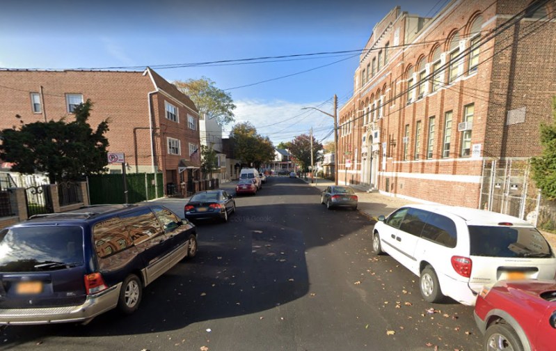 The scene of the crash was near a school — in a 15-mile-per-hour zone. Photo: Google