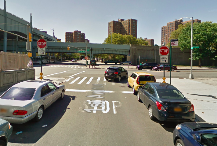 A Google image of the crash scene — from the driver's perspective — clearly shows that the attempted turn was illegal. Photo: Google