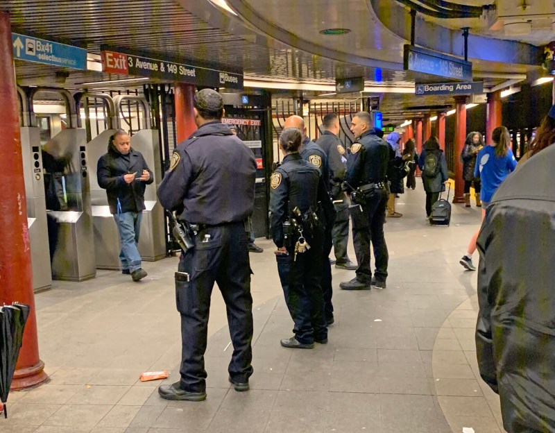There's a hiring freeze, but no official cop rollback. Photo: Caitlin Plaut
