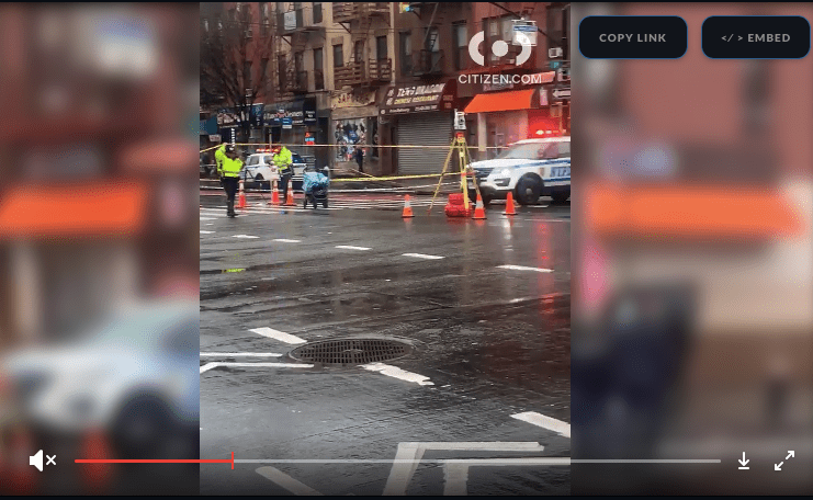 The Harlem corner where 3-year-old Bertin DeJesus died after the driver of a pickup truck struck him as walked with his mom. Source: Citizen