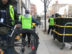 The Whole Foods bike gang awaits. Photo: Gersh Kuntzman