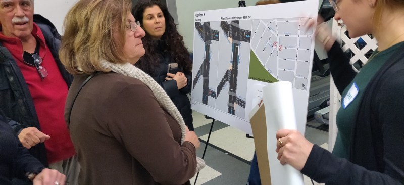 The DOT last year presented traffic and transportation workshops to the community board in Bay Ridge. A new bill would create deadlines for the community board consultations. Photo: Toby Hyde