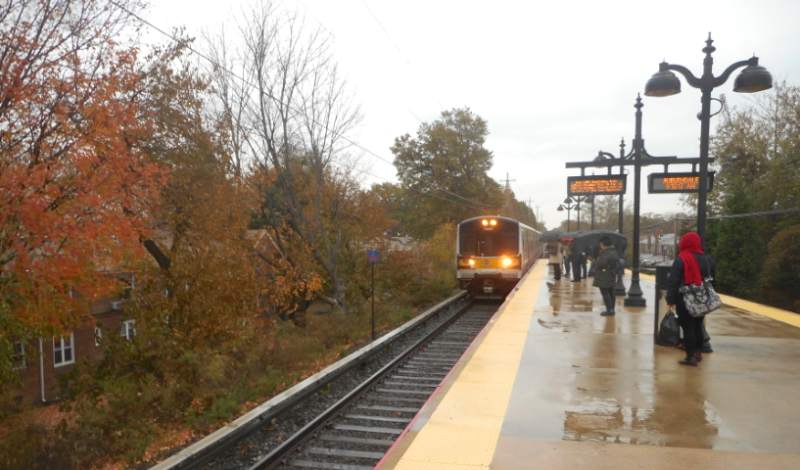 Bus access to LIRR stations such as Auburndale, and reduced LIRR fares, could help residents of Eastern Queens's transit deserts. Photo: Wikimedia Commons