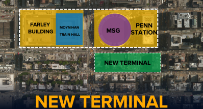 The proposed, and currently unnamed, Penn Station South. Area residents have some notes. Image: Governor's Office
