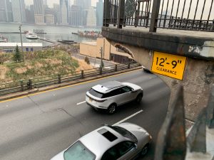 This is file art. Today, there will only be two lanes in each direction on the BQE. File photo: Gersh Kuntzman