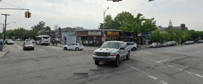 The intersection of Bell Boulevard and 48th Avenue, where a driver hit and killed a senior on Sunday. Photo: Google