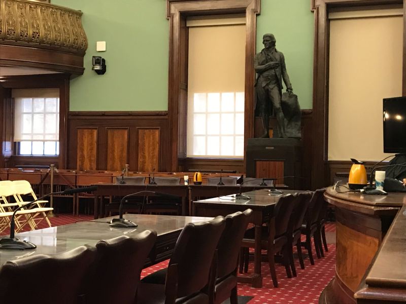 This is what showed up to testify. Photo: Dave Colon