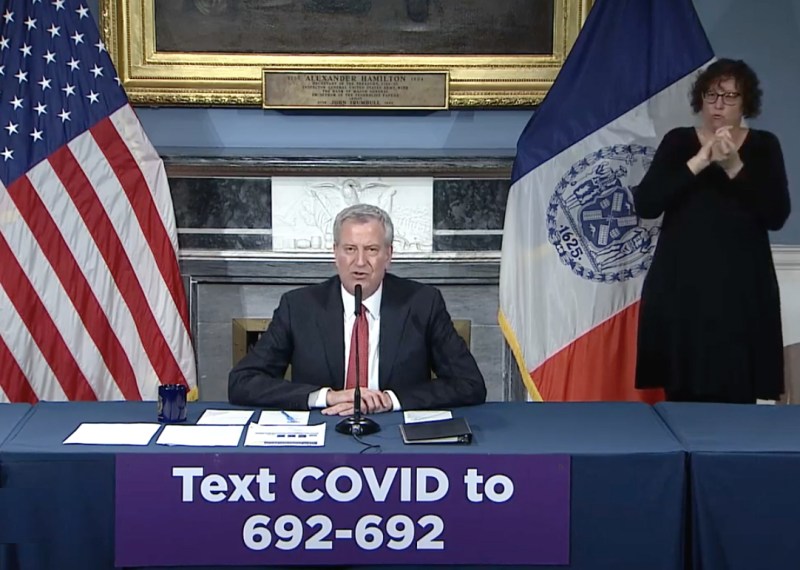 The mayor's presser on Thursday.