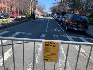 Queens desperately needs more of these —  the pilot pedestrian street in Jackson Heights. Photo: Courtesy Nuala O'Doherty-Naranjo