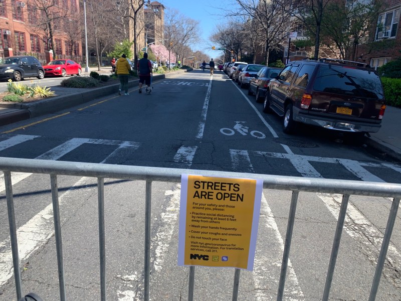 Queens desperately needs more of these — the pilot pedestrian street in Jackson Heights. Photo: Courtesy Nuala O'Doherty-Naranjo